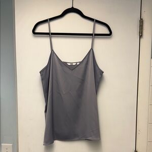 Uniqlo Dark Purple V-Neck Spaghetti Strap Cami